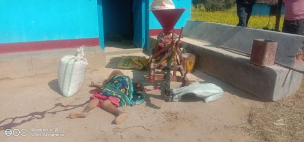 धान कुटाई मशीन में महिला का सिर कटकर अलग, जांच शुरू