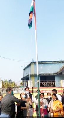महापौर कंचन जायसवाल ने किया ध्वजारोहण
