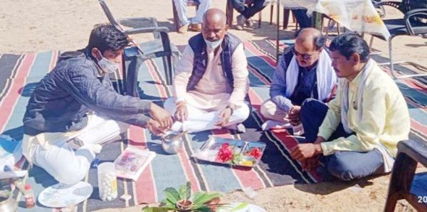विधायक कमरो ने किया भूमिपूजन
