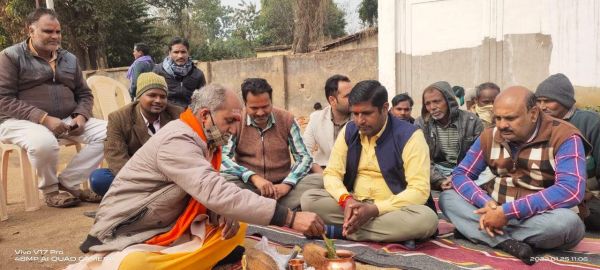 पार्षद दीपक ने नाली निर्माण का किया भूमिपूजन