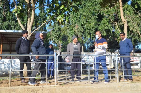 निगम आयुक्त ने मुक्तिधाम व एसएलआरएम सेंटर का किया निरीक्षण