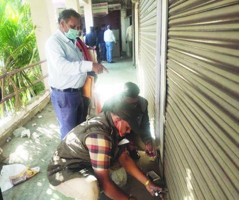 दुर्ग महिला समृद्धि बाजार के 9 दुकान सील