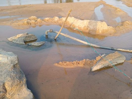 एनीकट का गेट बंद नहीं करने से गहराया जल संकट