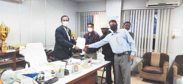 पूर्व सैनिक सेवा संघ ने राजहरा माइंस के महाप्रबंधक को मांगों व समस्याओं से कराया अवगत