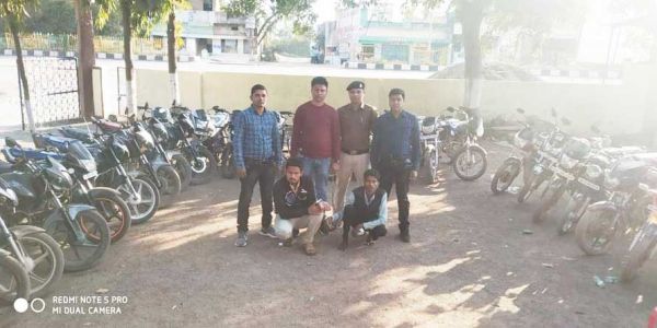 26 बाइक के साथ 2 गिरफ्तार, बलौदाबाजार क्षेत्र में बेचते थे चोरी का समान