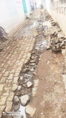 सडक़, गली, सफाई, पानी निकासी की नाली को तरसता भोरिंग
