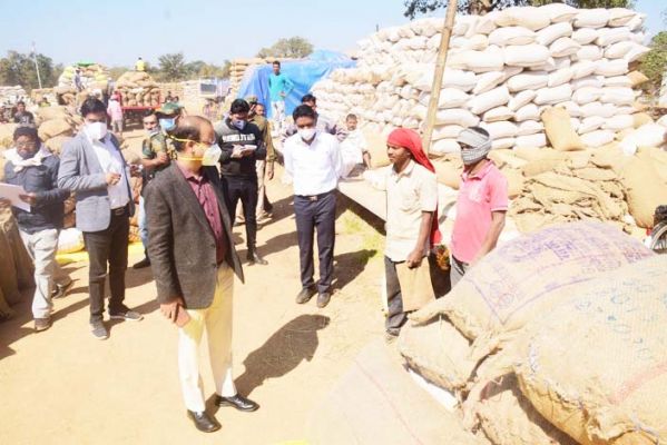 धान खरीदी में प्रदेश में राजनांदगांव प्रथम