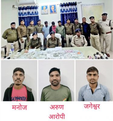 सूने घर व ज्वेलर्स दुकान में चोरी, 3 बंदी