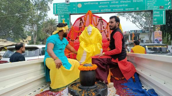 माता संतोषी की मूर्ति की प्राण प्रतिष्ठा महोत्सव शुरू