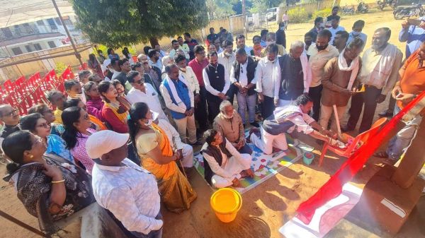 मरकाम ने विकास कार्यों का किया भूमिपूजन