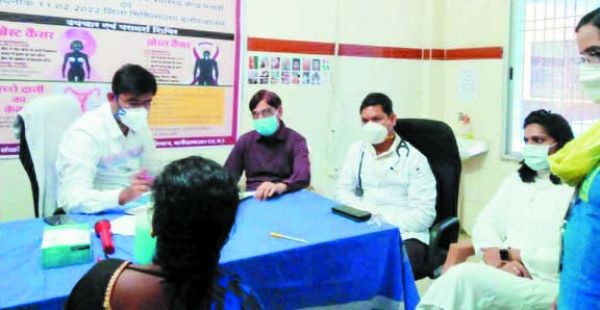 कैंसर स्क्रीनिंग शिविर में 42  लाभान्वित