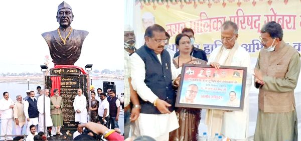 कबीर आश्रम में टीनशेड का भूमिपूजन