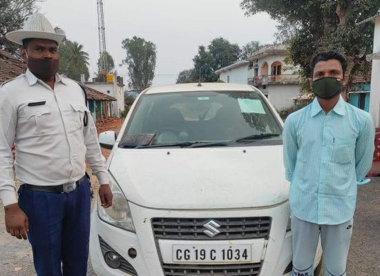 नेशनल हाईवे पर शराब पीकर वाहन चलाने वालों पर यातायात पुलिस की सख्ती