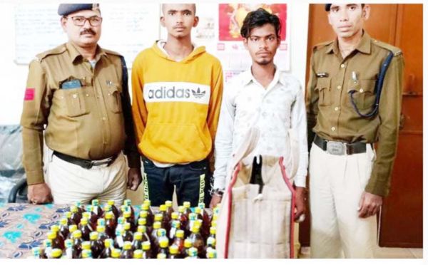 100 पाव से अधिक शराब जब्त, 3 बंदी