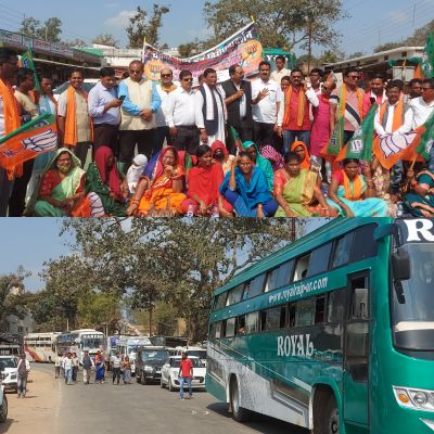 10 दिन बाद भी केशकाल घाट की मरम्मत पूरी नहीं, भाजपाइयों का चक्काजाम