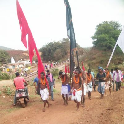 आंगा देव की निकाली शोभायात्रा