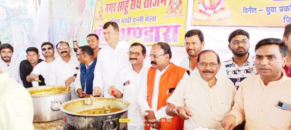 राजिम पुन्नी मेले में पखवाड़ेभर चला साहू समाज का भंडारा