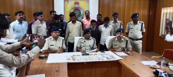 महिला पटवारी के घर सेंध लगाने वाला गिरोह बालाघाट में पकड़ाया