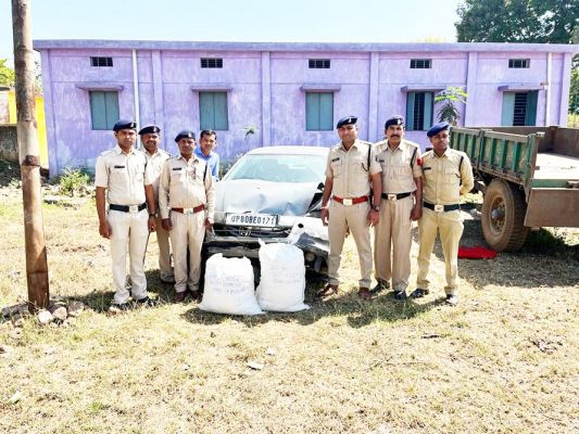 40 किलो गांजा ‘छत्तीसगढ़’ संवाददाता