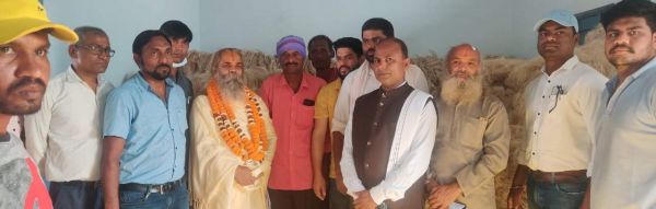राखी में गौठान देखने पहुँचे गौ सेवा आयोग के अध्यक्ष
