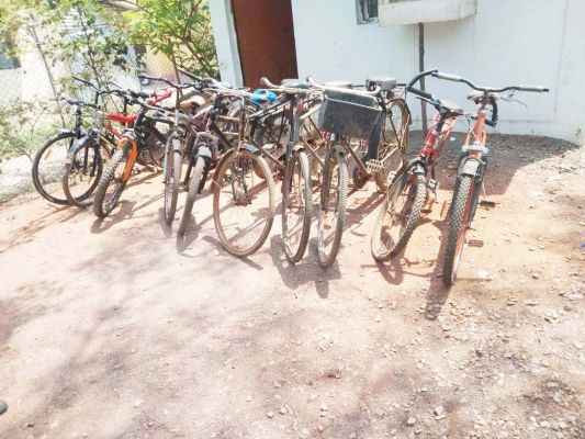 चोरी की 10 साइकिलें बरामद
