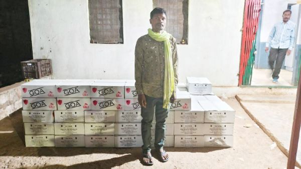 एमपी की 100 पेटी शराब जब्त, एक बंदी, एक फरार