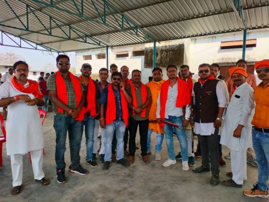 राम भक्तों का लखनपुर में जोरदार स्वागत