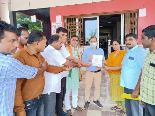 पिछड़ा वर्ग समाज को 27 फीसदी आरक्षण देने की मांग, भाजपा ने सौंपा ज्ञापन