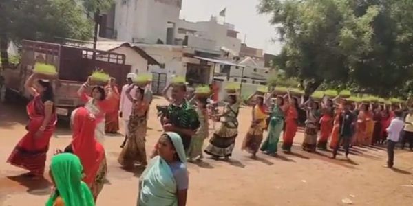 जोत-जंवारा का विसर्जन