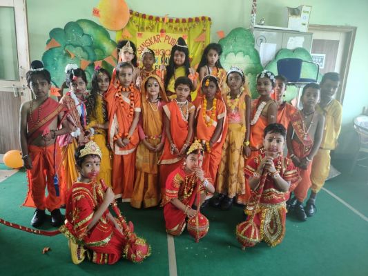 संस्कार स्कूल में रामनवमीं की धूम