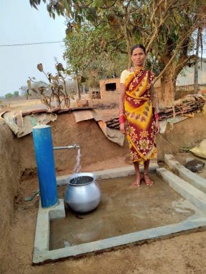 खम्हारगांव में नल से घरों में पहुंची खुशियां