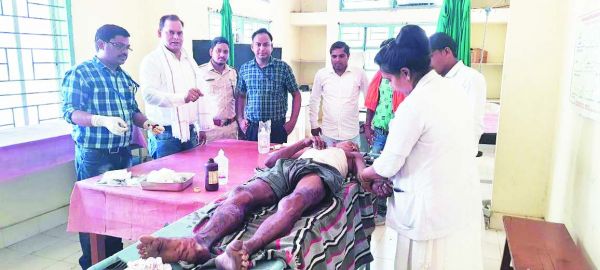 महुआ बीनते अधेड़ पर भालुओं ने किया हमला, घायल