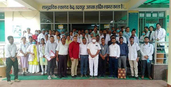 कायाकल्प के तहत सामुदायिक स्वास्थ्य केंद्र उदयपुर का प्रदेश की टीम ने किया निरीक्षण