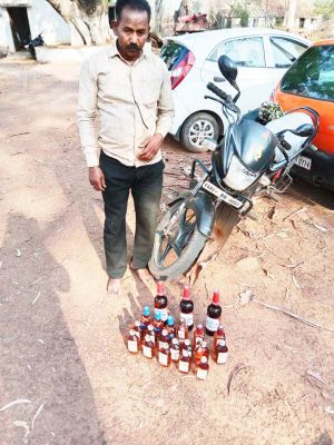 ढाबा के लिए शराब तस्करी, आरोपी गिरफ्तार