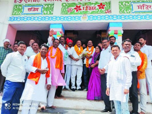 साहू संघ के नवनिर्वाचित प्रदेश अध्यक्ष पहुंचे राजिम, सामाजिक बंधुओं ने किया भव्य स्वागत