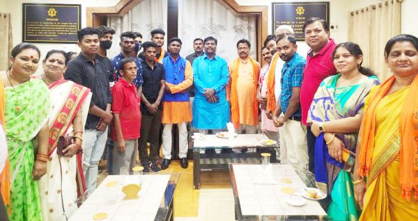 केदार का बचेली आगमन, जोरदार स्वागत