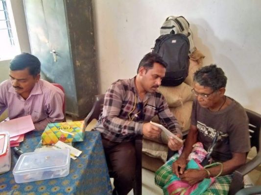 विधायक आदर्श ग्राम बकोई में स्वास्थ्य शिविर