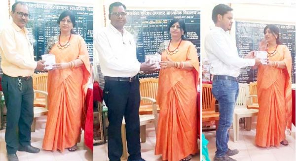 उत्कृष्ठ कार्य करने वाले शिक्षकों को किया पुरस्कृत