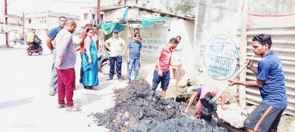 बरसात पूर्व नालों की सफाई का जायजा लेने पहुंची महापौर