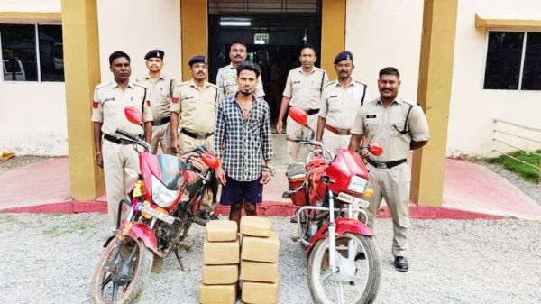 3 लाख के गांजा संग ओडिशा का एक बंदी