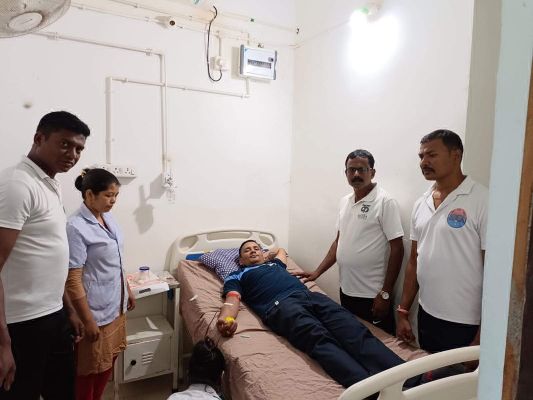 संवेदना प्रोग्राम, पूर्व सैनिक ने मरीज को किया रक्तदान