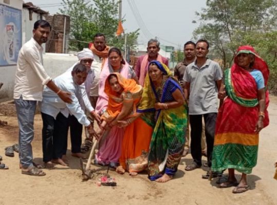 निर्माण कार्यों का भूमिपूजन