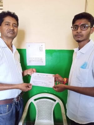 आर्यन ने लिया नेत्रदान का संकल्प