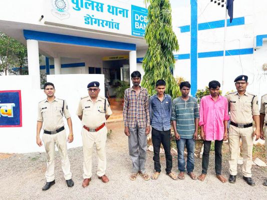 चोरी की नीयत से घूमते 4 पकड़ाए