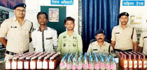 मप्र से शराब की तस्करी करते 2गिरफ्तार