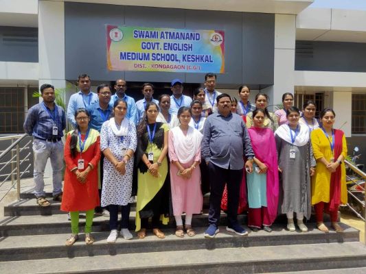 विधायक संतराम ने स्वामी आत्मानंद उत्कृष्ट अंग्रेजी माध्यम स्कूल का किया निरीक्षण