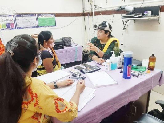 मेगा स्वास्थ्य कैम्प में 150 से अधिक बच्चे हुए लाभांवित