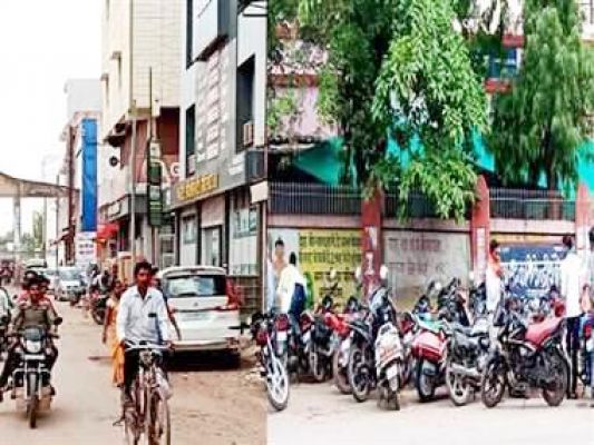 बेतरतीब पार्किंग से आए दिन लगता है जाम