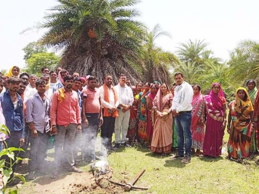 पचरीकरण कार्य का भूमिपूजन