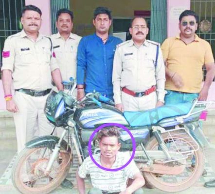 ट्रांजिस्ट हॉस्टल से मोटरसाइकिल चोरी, आरोपी गिरफ्तार 